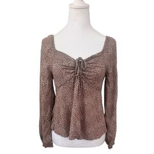 URBAN Romantics Brown Floral Blouse
